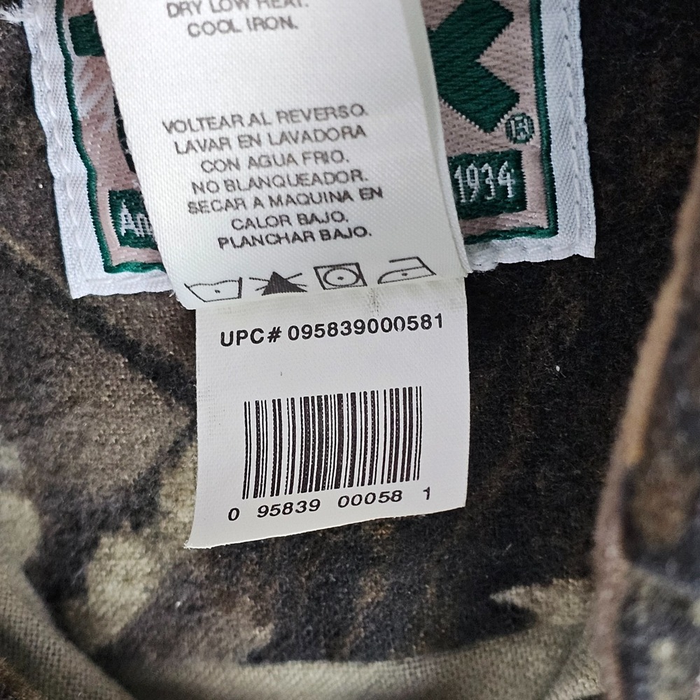 10X Work Hunting Shirt Mens Medium Realtree Hardwood Camo Long Sleeve Button-Up - Picture 7 of 8